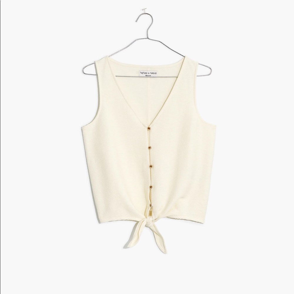 Madewell White Tank - Texture & Thread